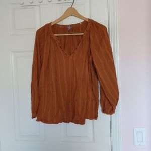 Aerie Peasant Top with Rivet Detail